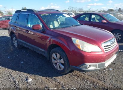 2011 SUBARU OUTBACK 2.5I LIMITED Red  Gasoline 4S4BRBKC0B3357466 photo #1