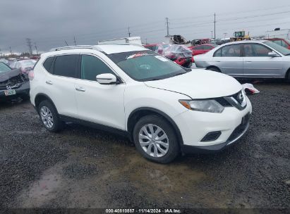 2016 NISSAN ROGUE S White  Gasoline KNMAT2MVXHP554596 photo #1