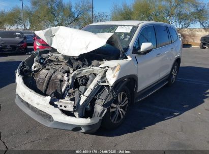 2016 HONDA PILOT EX White  Gasoline 5FNYF5H34GB043832 photo #3