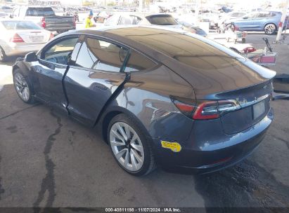 2022 TESLA MODEL 3 LONG RANGE DUAL MOTOR ALL-WHEEL DRIVE Gray  Electric 5YJ3E1EBXNF124073 photo #4