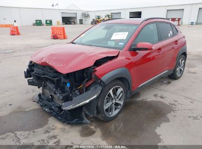 2020 HYUNDAI KONA ULTIMATE Red  Gasoline KM8K53A55LU575483 photo #3