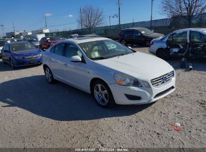 2013 VOLVO S60 T5 White  gas YV1612FS4D1216696 photo #1