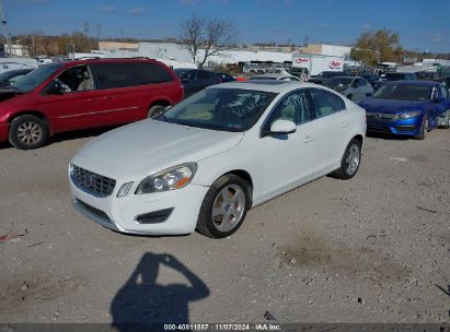 2013 VOLVO S60 T5 White  gas YV1612FS4D1216696 photo #3