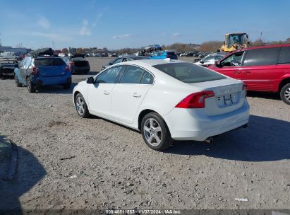 2013 VOLVO S60 T5 White  gas YV1612FS4D1216696 photo #4