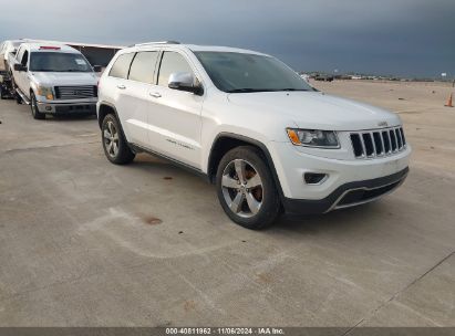 2014 JEEP GRAND CHEROKEE LIMITED White  Gasoline 1C4RJEBT3EC147413 photo #1