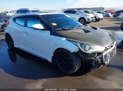 2016 HYUNDAI VELOSTER TURBO White  Gasoline KMHTC6AE1GU249133 photo #1