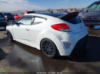 2016 HYUNDAI VELOSTER TURBO White  Gasoline KMHTC6AE1GU249133 photo #4