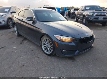 2014 BMW 228I Gray  Gasoline WBA1F5C56EVV98870 photo #1