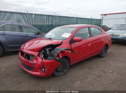 2018 MITSUBISHI MIRAGE G4 ES Red  Gasoline ML32F3FJ8JHF12204 photo #3