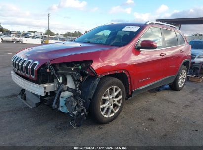 2017 JEEP CHEROKEE LATITUDE FWD Red  Gasoline 1C4PJLCB0HW508620 photo #3