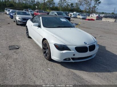 2007 BMW 650I White  Gasoline WBAEK135X7CN83406 photo #1