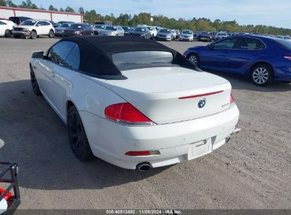 2007 BMW 650I White  Gasoline WBAEK135X7CN83406 photo #4