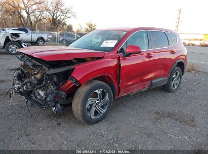 2021 HYUNDAI SANTA FE SE Burgundy  Gasoline 5NMS1DAJ0MH346530 photo #3