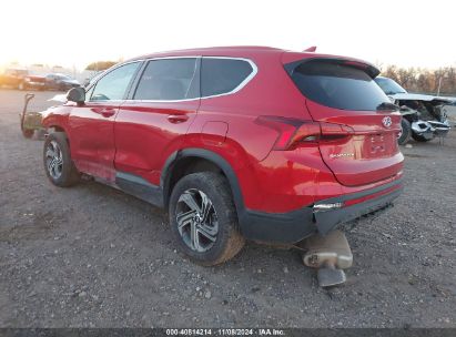 2021 HYUNDAI SANTA FE SE Burgundy  Gasoline 5NMS1DAJ0MH346530 photo #4