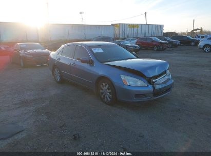 2007 HONDA ACCORD 3.0 EX Gray  Gasoline 1HGCM665X7A007115 photo #1