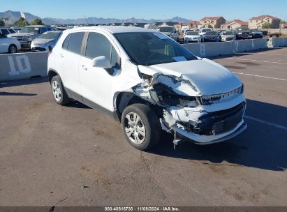 2018 CHEVROLET TRAX LS White  Gasoline KL7CJKSBXJB522979 photo #1