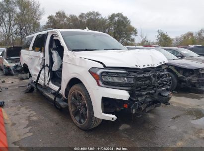 2023 FORD EXPEDITION LIMITED MAX White  Gasoline 1FMJK2A87PEA57285 photo #1