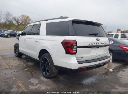 2023 FORD EXPEDITION LIMITED MAX White  Gasoline 1FMJK2A87PEA57285 photo #4