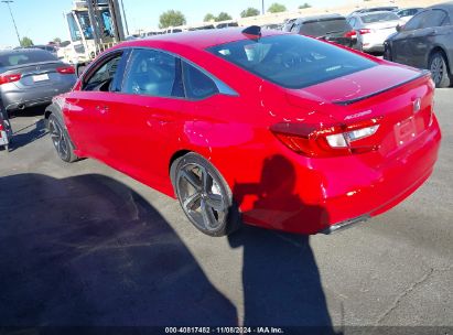 2021 HONDA ACCORD SPORT Red  Gasoline 1HGCV1F39MA119608 photo #4