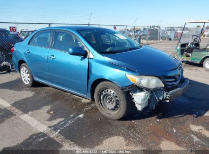 2013 TOYOTA COROLLA LE Light Blue  Gasoline 5YFBU4EE1DP114013 photo #1