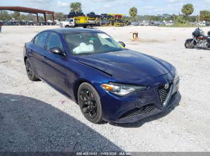 2021 ALFA ROMEO GIULIA RWD Blue  Gasoline ZARFAMANXM7649106 photo #1