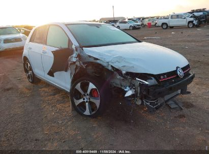 2016 VOLKSWAGEN GOLF GTI AUTOBAHN W/PERFORMANCE PACKAGE 4-DOOR White  Gasoline 3VW547AUXGM050560 photo #1