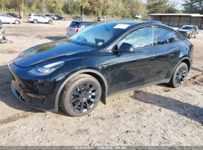 2022 TESLA MODEL Y LONG RANGE DUAL MOTOR ALL-WHEEL DRIVE Black  Electric 7SAYGDEE1NF450861 photo #3