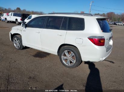 2008 TOYOTA HIGHLANDER SPORT White  Gasoline JTEES43A682076376 photo #4