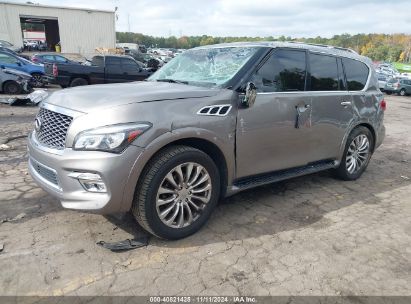 2016 INFINITI QX80 Beige  Gasoline JN8AZ2NFXG9610680 photo #3