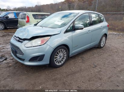 2014 FORD C-MAX HYBRID SE Blue  Hybrid 1FADP5AU7EL519375 photo #3