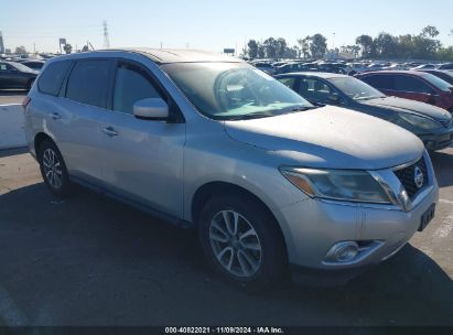 2014 NISSAN PATHFINDER S Silver  Gasoline 5N1AR2MNXEC616494 photo #1