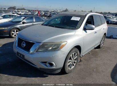 2014 NISSAN PATHFINDER S Silver  Gasoline 5N1AR2MNXEC616494 photo #3