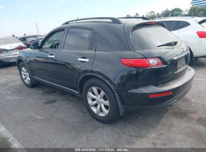 2005 INFINITI FX35 Black  Gasoline JNRAS08U15X103058 photo #4