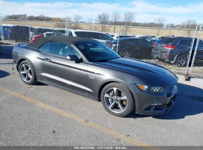 2017 FORD MUSTANG GT Gray  Gasoline 1FATP8FFXH5316920 photo #1