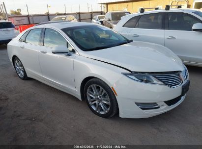 2013 LINCOLN MKZ HYBRID White  Hybrid 3LN6L2LU9DR801135 photo #1