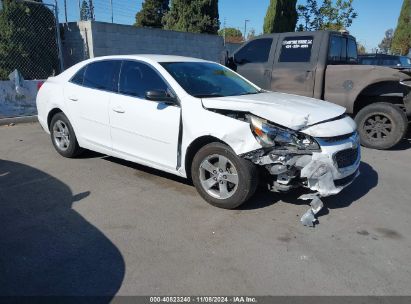 2015 CHEVROLET MALIBU LS White  Gasoline 1G11B5SL5FF203547 photo #1