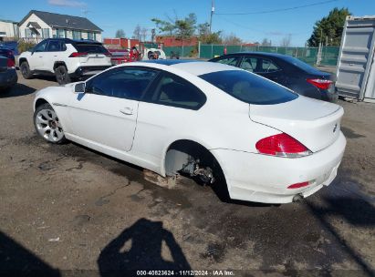 2007 BMW 650I White  Gasoline WBAEH13507CR53289 photo #4