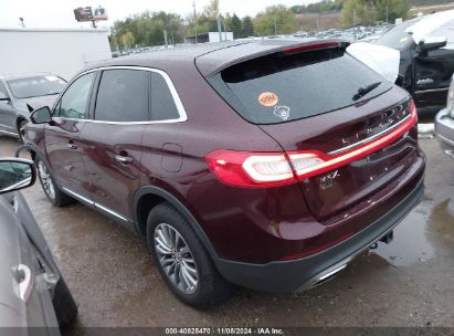 2017 LINCOLN MKX SELECT Maroon  Gasoline 2LMPJ6KP4HBL19176 photo #4