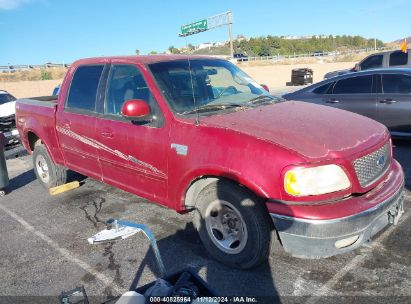 2001 FORD F-150 Red  Gasoline 1FTRW08W31KA85632 photo #1