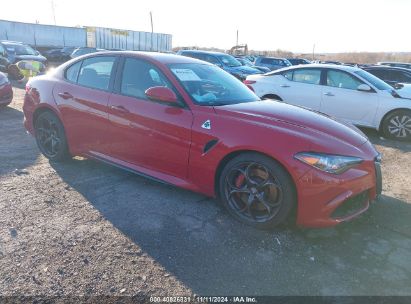 2017 ALFA ROMEO GIULIA QUADRIFOGLIO RWD Red  Gasoline ZARFAEAV7H7549878 photo #1