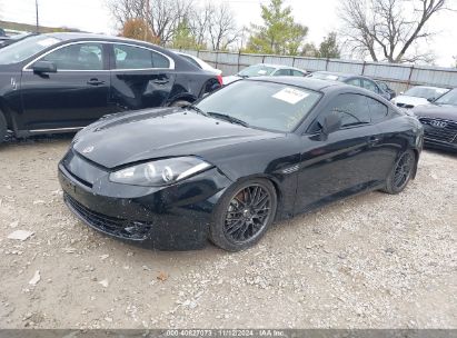 2008 HYUNDAI TIBURON GS Black  Gasoline KMHHM66D08U294665 photo #3