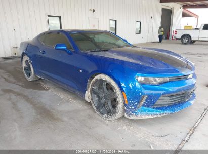 2018 CHEVROLET CAMARO 1LT Blue  Gasoline 1G1FB1RS4J0183329 photo #1