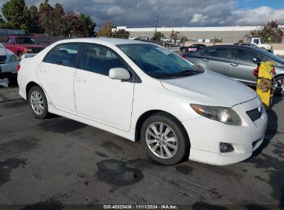 2010 TOYOTA COROLLA S White  Gasoline 1NXBU4EE0AZ252605 photo #1