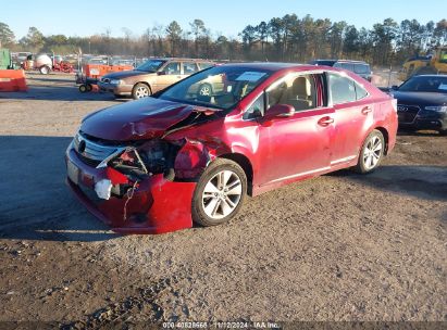 2011 LEXUS HS 250H Red  Hybrid JTHBB1BA1B2045596 photo #3