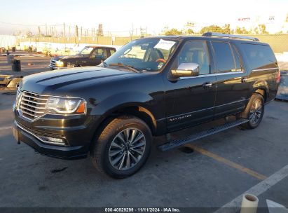 2017 LINCOLN NAVIGATOR L SELECT Black  Gasoline 5LMJJ3HT1HEL07833 photo #3