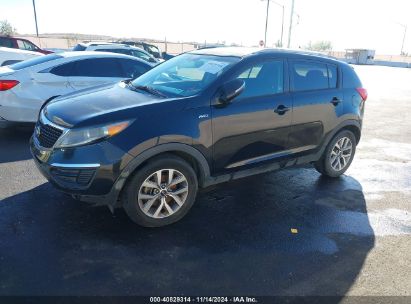 2015 KIA SPORTAGE LX Black  Gasoline KNDPBCAC8F7719368 photo #3