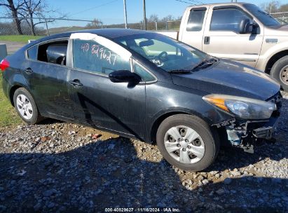 2016 KIA FORTE LX Black  gas KNAFK4A62G5549000 photo #1