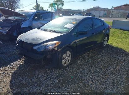 2016 KIA FORTE LX Black  gas KNAFK4A62G5549000 photo #3