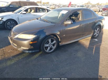 2004 MAZDA MAZDA6 S Gray  Gasoline 1YVHP80D245N77485 photo #3