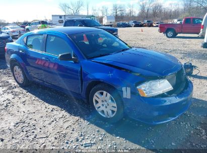 2014 DODGE AVENGER SE Blue  Gasoline 1C3CDZAB1EN115761 photo #1